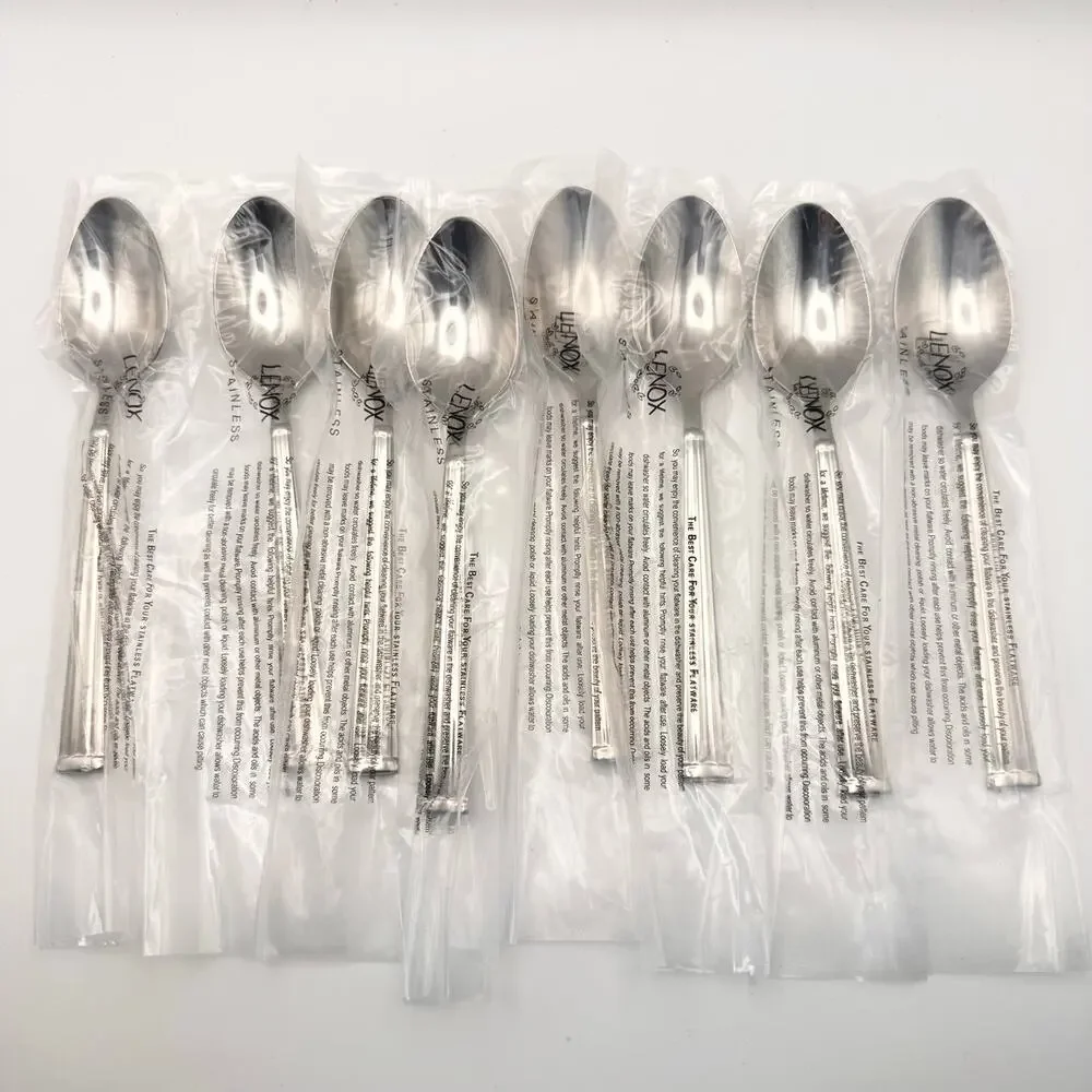 Lenox Stainless Vietnam Lanford New Teaspoons Flatware Replacement 8 Set